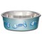 Bella Loving Pets Bella Blue Fish Skeleton Stainless Steel 1 cups Pet Bowl For Cat 7750 - alternate 2
